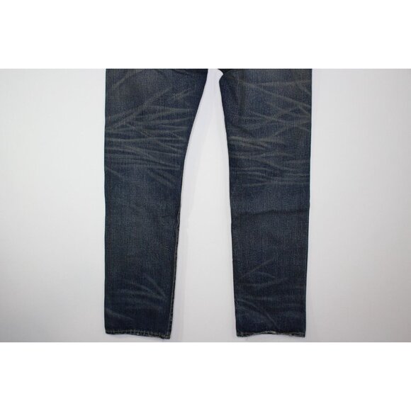 RRL Double RL Mens 36 x 34 Japanese Selvedge Distressed High Slim Jeans NEW K535 - Picture 10 of 13